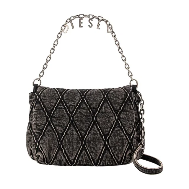 Diesel Shoulder Bag — Black Cotton in Black from HEWI