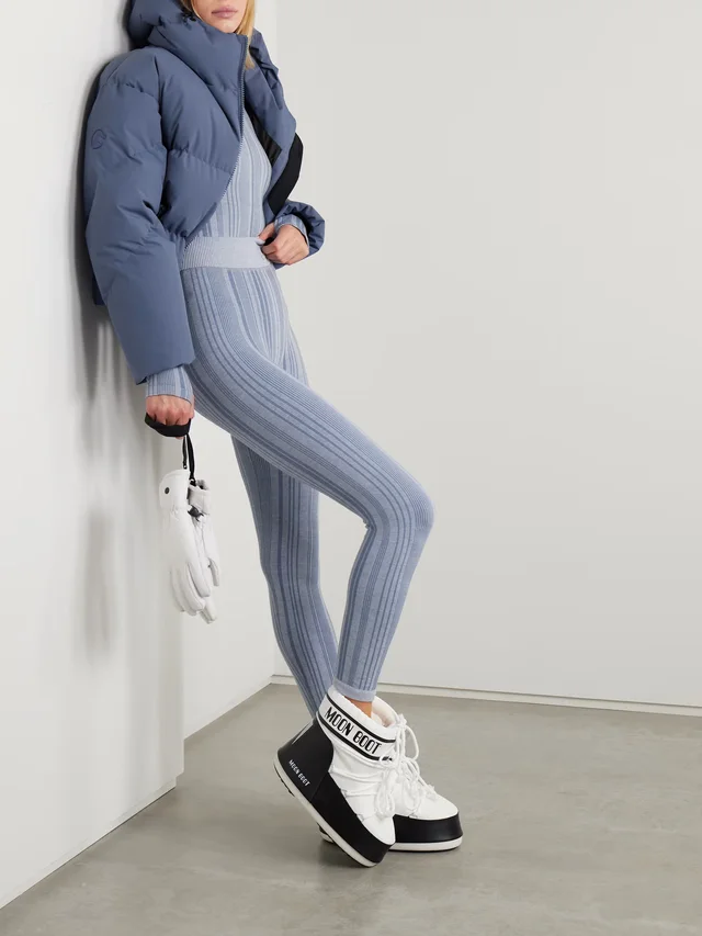 CORDOVA Sol striped stretch-jersey leggings in Blue, photo 2 of 2 from NET-A-PORTER (Canada)