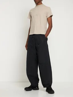 Roa Short-sleeve T-shirt with detail in 48% Hemp, 48% Cotton, 4% Elastane, photo 2 of 5 from LUISAVIAROMA
