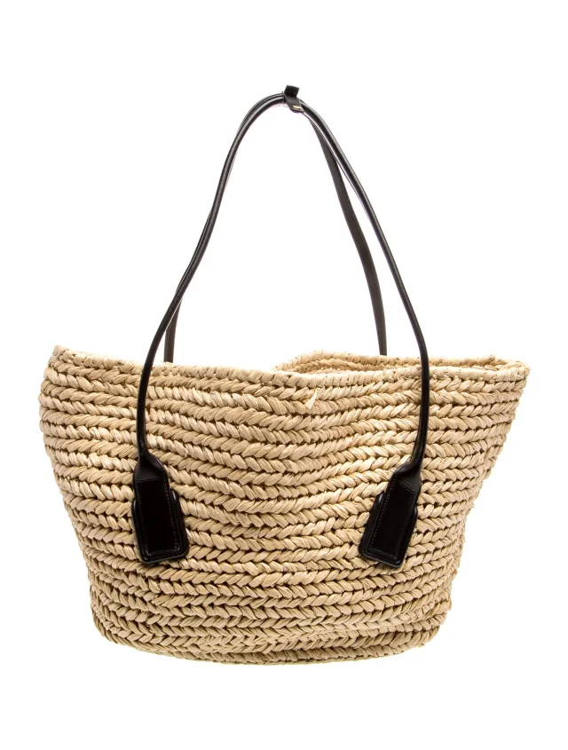 Bottega Veneta Raffia Arco Medium in Raffia from The RealReal