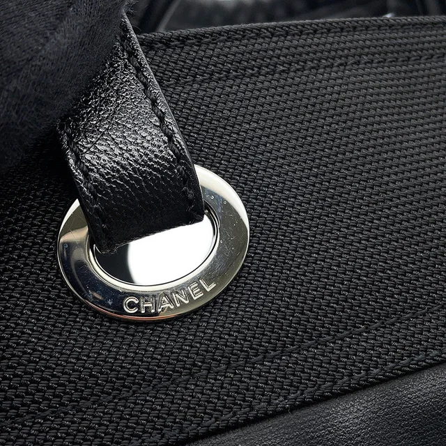 Chanel Paris-Biarritz Tote Bag BlackA34208 PVC Leather Size PM in Leather from GALLERY RARE, photo 6 of 15