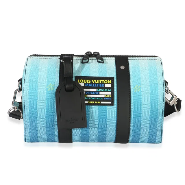 Louis Vuitton Gradient Blue Damier Stripes City Keepall in Blue Coated canvas from myGemma