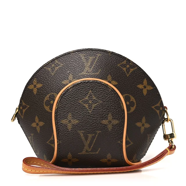Louis Vuitton Monogram Mini Ellipse Wristlet Clutch Coated Canvas Bag - Brown in Brown Coated canvas from H&T
