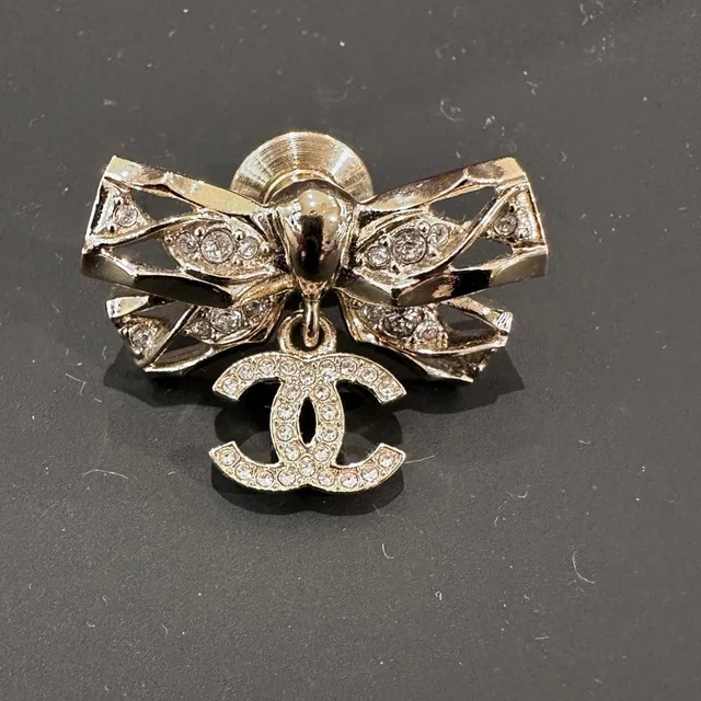Chanel CC Diamente Bow Pin from Luxury Promise