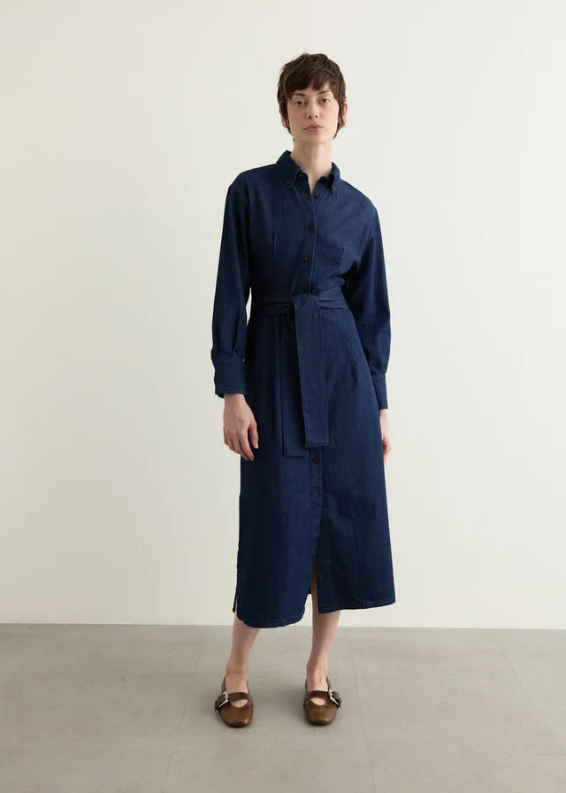 A.P.C. Vanessa Dress in Blue from Incu, photo 1 of 1