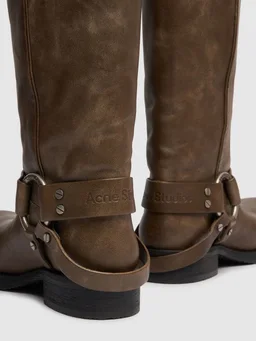 Acne Studios Texan boots with buckles in 100% Calf, photo 4 of 4 from LUISAVIAROMA