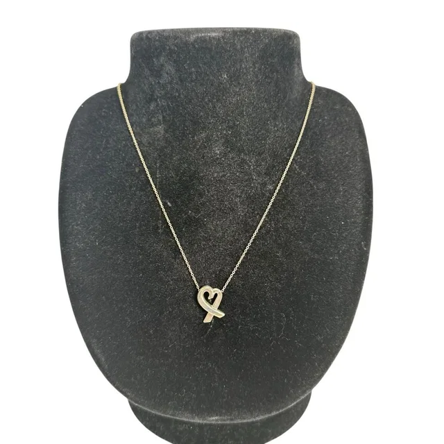 Tiffany & Co. Necklace Picasso Loving Heart Pendant Silver in Silver from The Reluxe