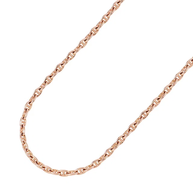 Hermès Chaine d'Ancre Necklace 62 frames Size TPM 18K Pink Gold in Pink from GALLERY RARE