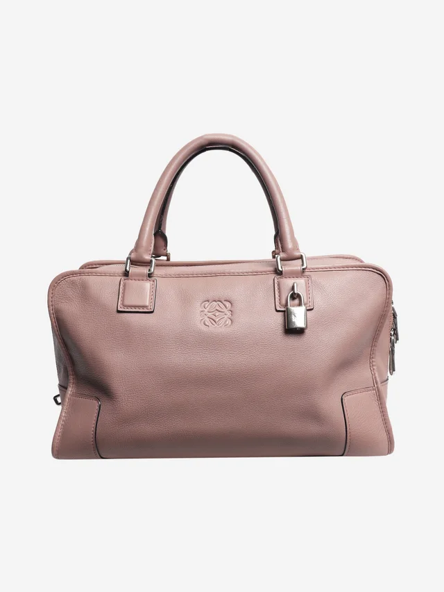 Loewe Purple leather Amazona bag in Purple Leather from Sign of the Times