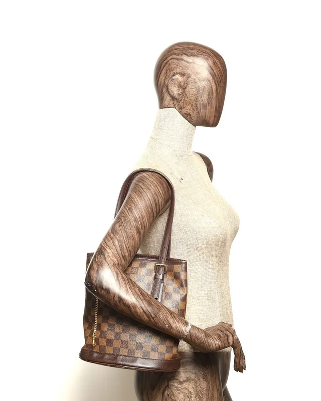 Louis Vuitton Damier Ebene Marais Bucket Bag in Brown Canvas from A Retro Tale, photo 12 of 12
