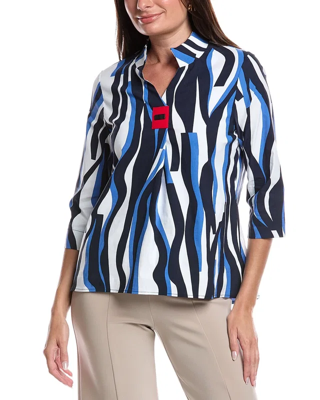 Joseph Ribkoff Front Pleat Top, image 1 of 1 from Gilt