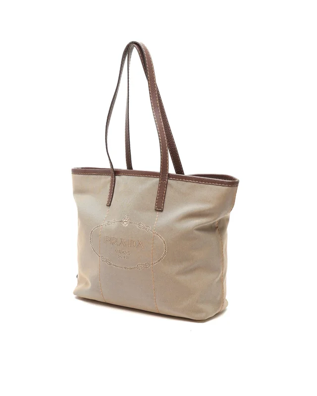 Prada Jacquard Tote Bag in Canvas from A Retro Tale, photo 2 of 8