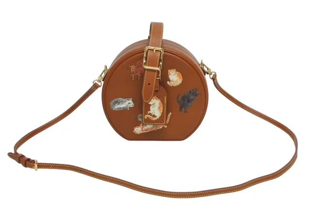 Louis Vuitton Petite Boite Chapeau 2-Way Bag Catgram Gray Coddington in Grey Leather from The Reluxe