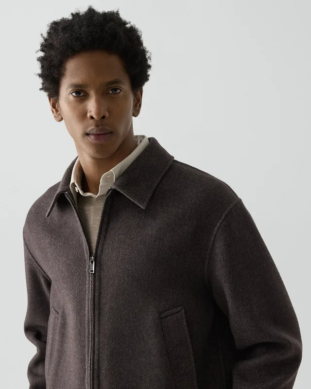 Theory Bomber Jacket in Atelier Wool, photo 5 of 7 from Theory