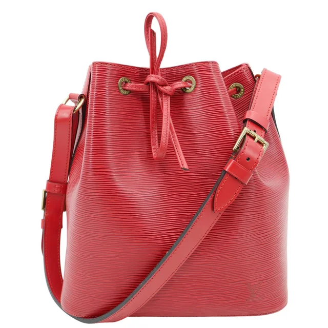 Louis Vuitton Petite Noe Epi Leather Shoulder Bag Red in Red Leather from Dallas Designer Handbags