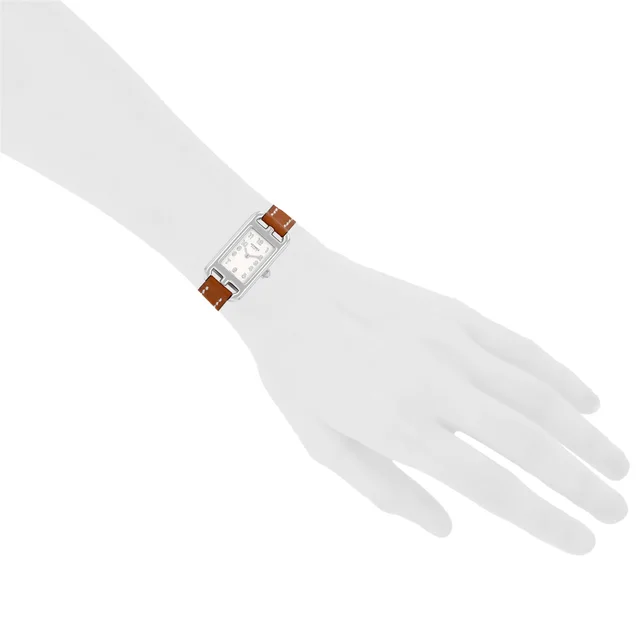 Cape Cod Nantucket watch, small model, in steel. Ref: Hermès - NA2.110. Circa 2026 in Leather from Collector Square, photo 3 of 3