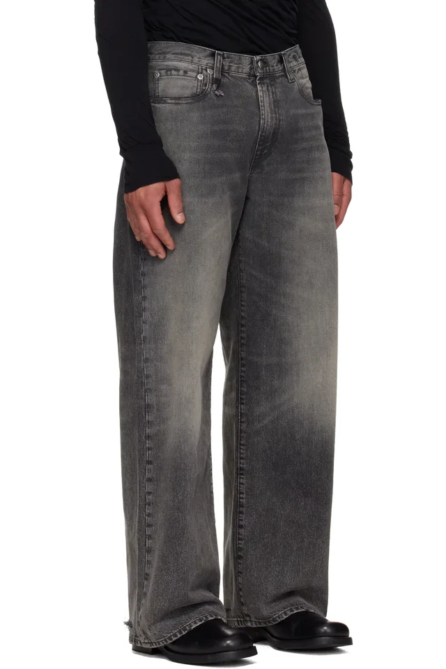 R13 Gray D'Arcy Loose Jeans, photo 2 of 4 from SSENSE