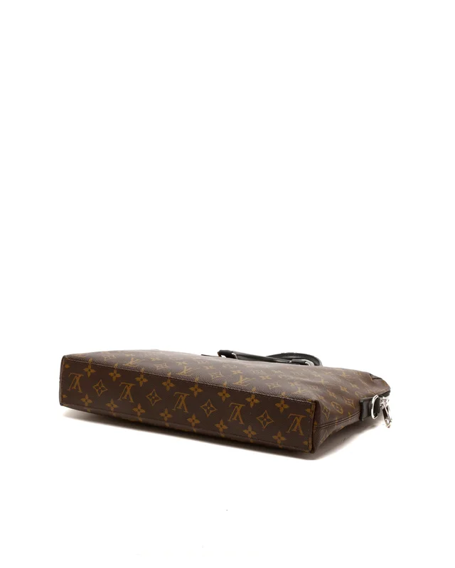 Louis Vuitton Monogram Macassar Porte-Document Jour Business Bag in Canvas from A Retro Tale, photo 5 of 9