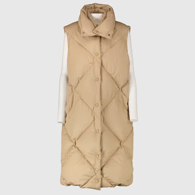 Burberry Beige Padded Coat — Size M in Beige Cashmere from Labellov