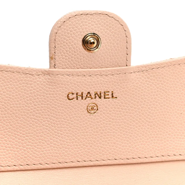 Chanel Caviar Quilted Compact Flap Wallet Beige in Beige Caviar leather from FASHIONPHILE, photo 6 of 8