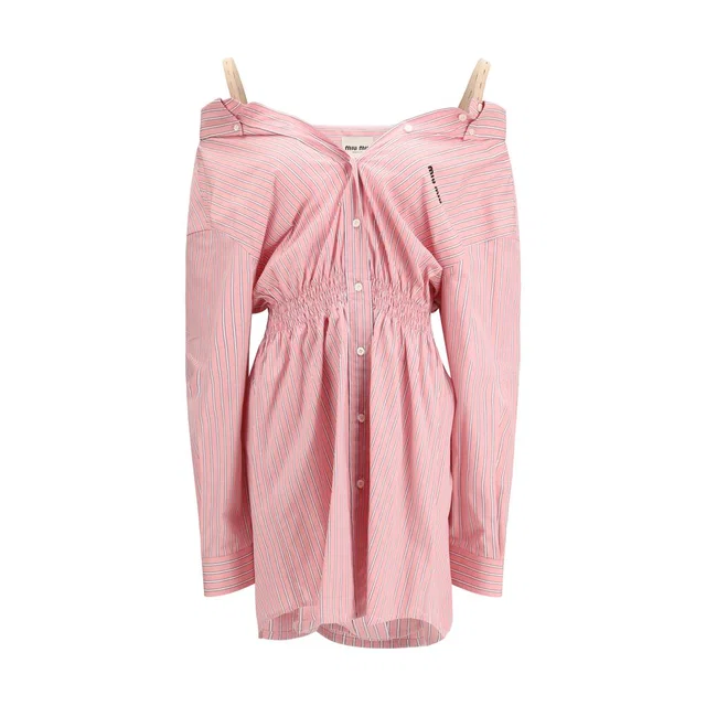 Miu Miu Multicolor Cotton Casual Dress in Multicolor from HEWI