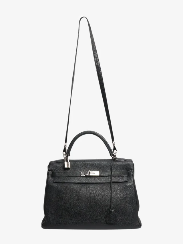 Hermès Black 2008 Kelly 28 bag in Black Leather from Sign of the Times, photo 2 of 9