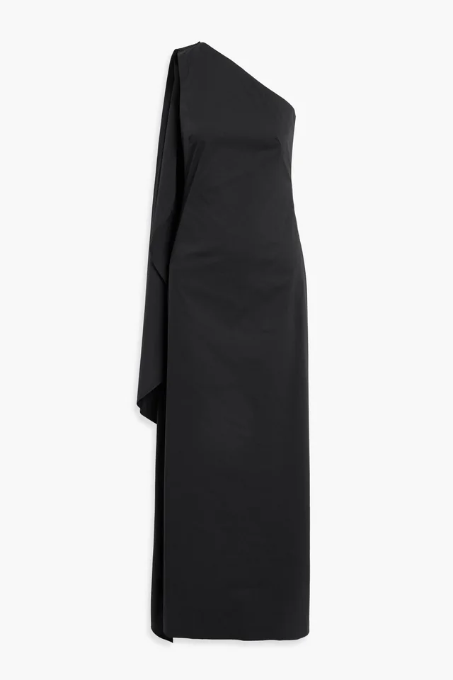 Simon Miller Dune One-Shoulder Draped Cotton-Blend Poplin Maxi Dress from THE OUTNET, photo 1 of 1