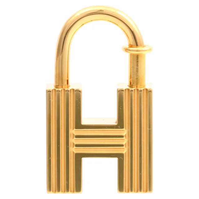 Hermès 2000 H Padlock Charm Gold in Gold from VINTAGE QOO TOKYO