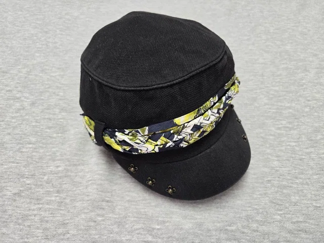 Y2k Diesel Hat Cap Fitted Womens One Size Black Studded Army Cadet Cap Grunge in black Canvas from Poshmark