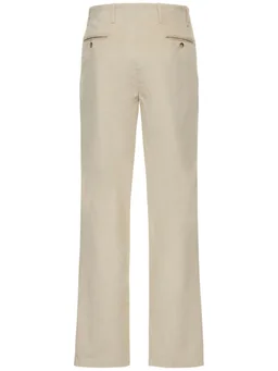 Gabriela Hearst Cigarette trousers with closure in 100% Cotton, photo 5 of 5 from LUISAVIAROMA