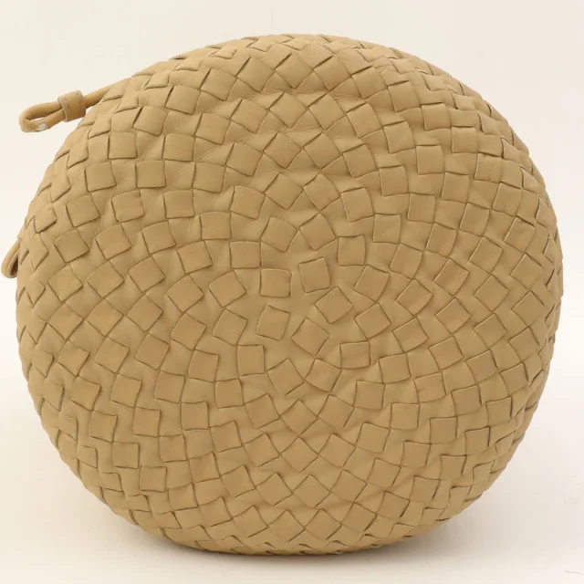 Bottega Veneta Bijoux Interlocking Handbag Beige in Beige Leather from VINTAGE QOO TOKYO, photo 10 of 11