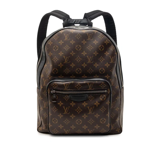 Brown Louis Vuitton Monogram Macassar Josh Backpack in Brown Canvas from Designer Revival