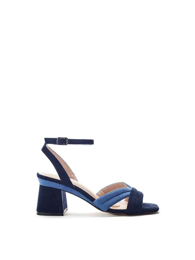 Moda In Pelle Madelia Block Heel Sandals Navy in Blue from Fenwick, photo 1 of 1