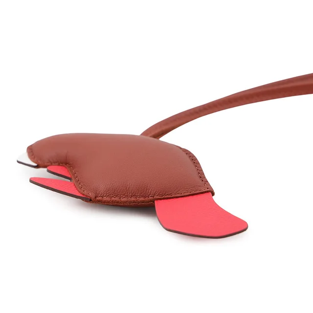 Hermès Petit H Beaver Brown Lambskin Chevre Myzore Goatskin in Brown Lambskin from GALLERY RARE, photo 2 of 2