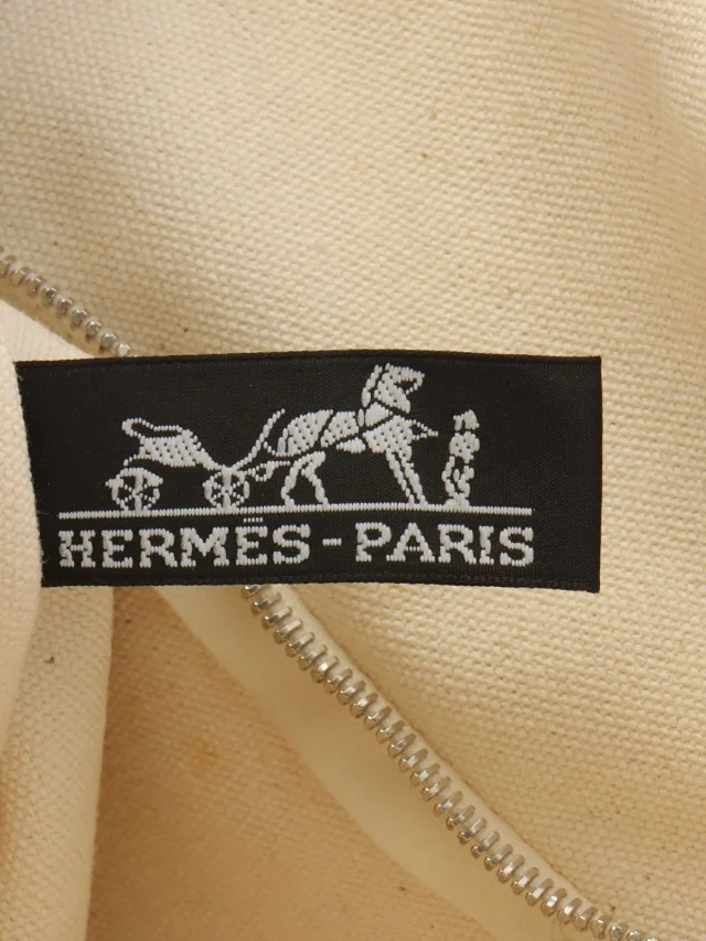Hermès Saxo MM Beige in Beige Canvas from VINTAGE QOO TOKYO, photo 17 of 17