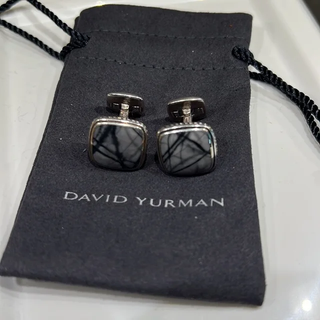David Yurman Exotic Stone Cufflinks in silver|gray from Poshmark