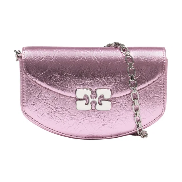 GANNI Lulu Wallet — Pink Synthetic in Pink Leather from HEWI