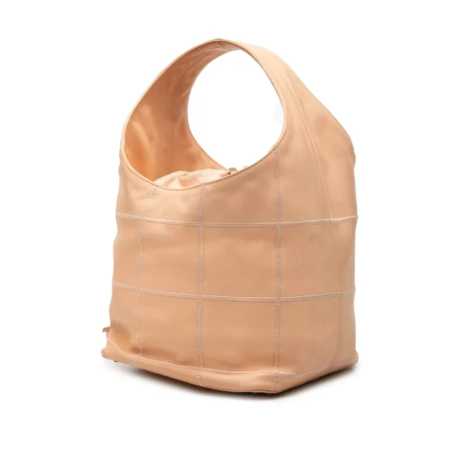 Beige Chanel Calfskin Square Stitch Tassel Hobo Handbag in Beige Calfskin from Designer Revival, photo 2 of 7