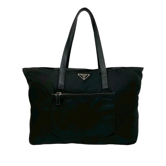 Prada Tessuto Zip Tote in black Nylon from Grailed