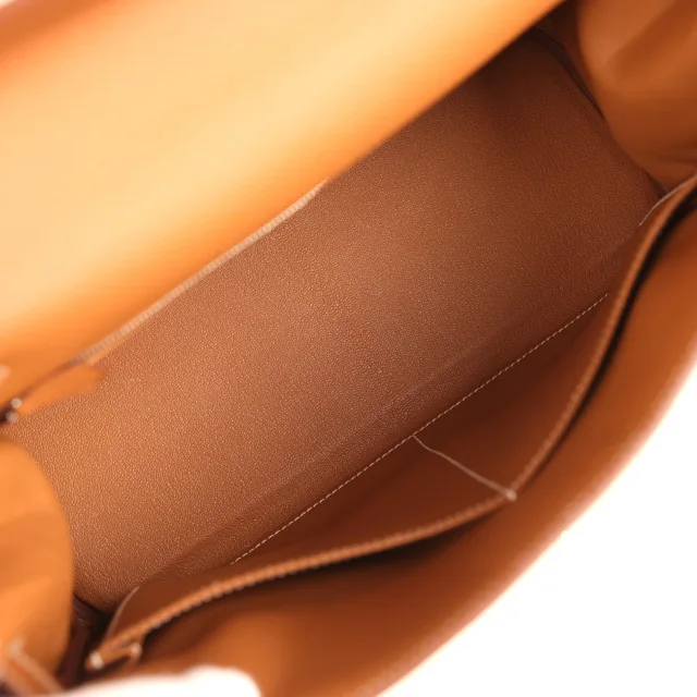 Hermès Kelly Retourne 32 Gold Togo Palladium Hardware in Gold Togo leather from Madison Avenue Couture, photo 8 of 9