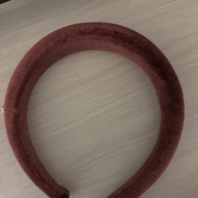 Versace Women's Hair accessory - Burgundy/Pink in pink from Depop, photo 1 of 1