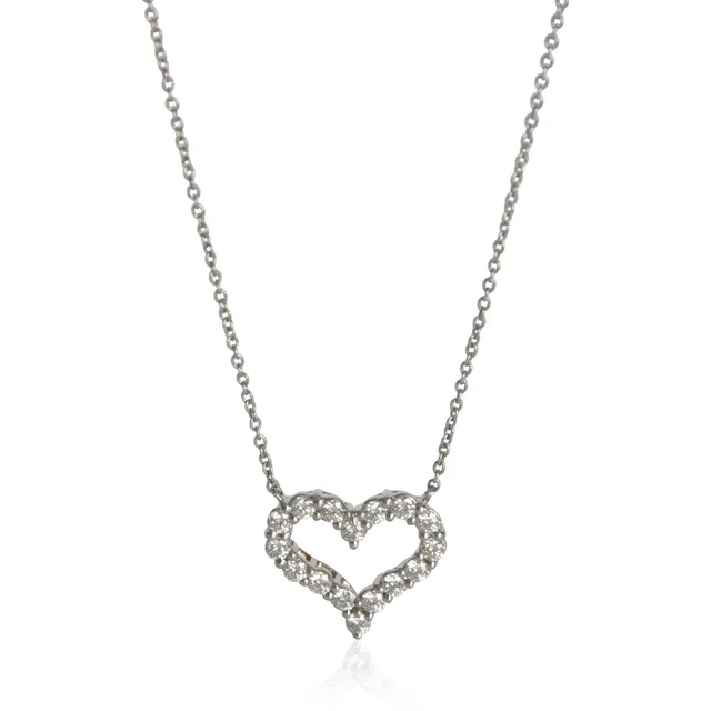 Tiffany & Co. Platinum Diamond Heart Pendant 950 from HEWI