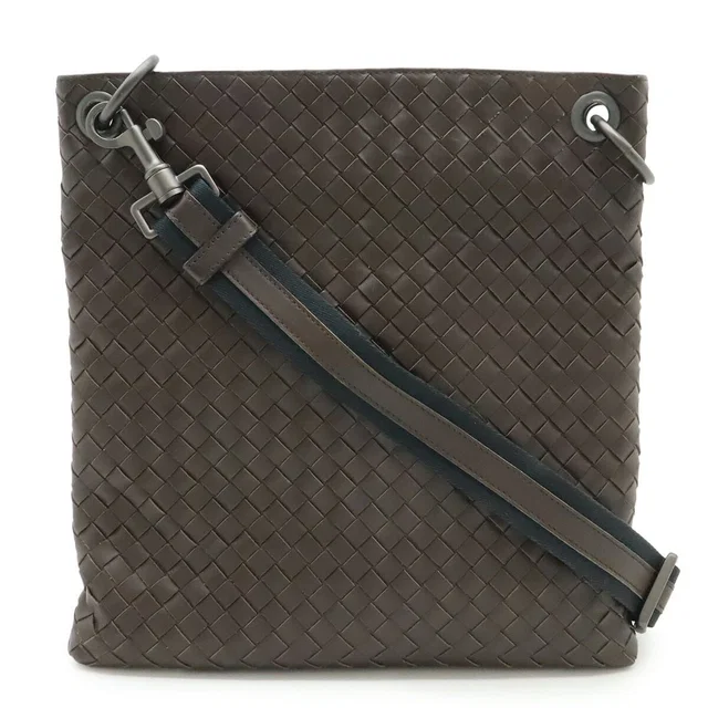 Bottega Veneta Intrecciato Leather Shoulder Bag in Woven leather from LuxUness