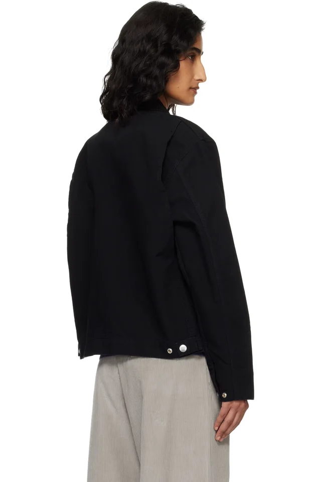Carhartt Work In Progress Black OG Detroit Jacket, photo 3 of 4 from SSENSE
