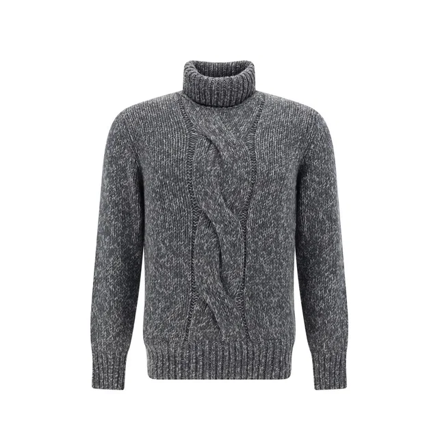 Brunello Cucinelli Gray Cashmere Sweatshirt in Grey Cashmere from HEWI