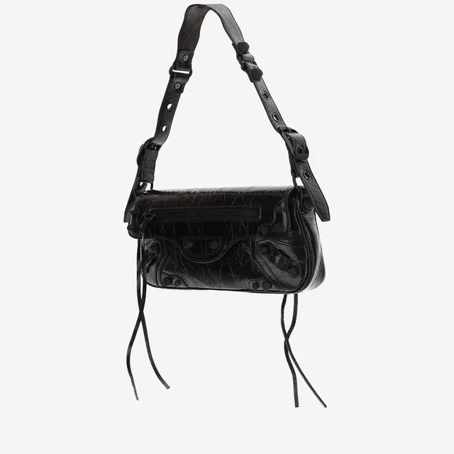 Balenciaga Le Cagole Shoulder Bag — Black Lambskin in Black Lambskin from HEWI
