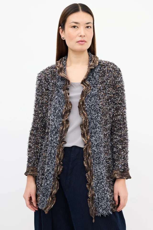 Chanel Fall 1997 Fringed Fantasy Cardigan in Tweed from VSP Consignment