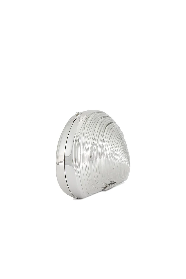 SIMKHAI Bridget Oyster Shell Clutch in Silver, photo 4 of 5 from REVOLVE (Canada)