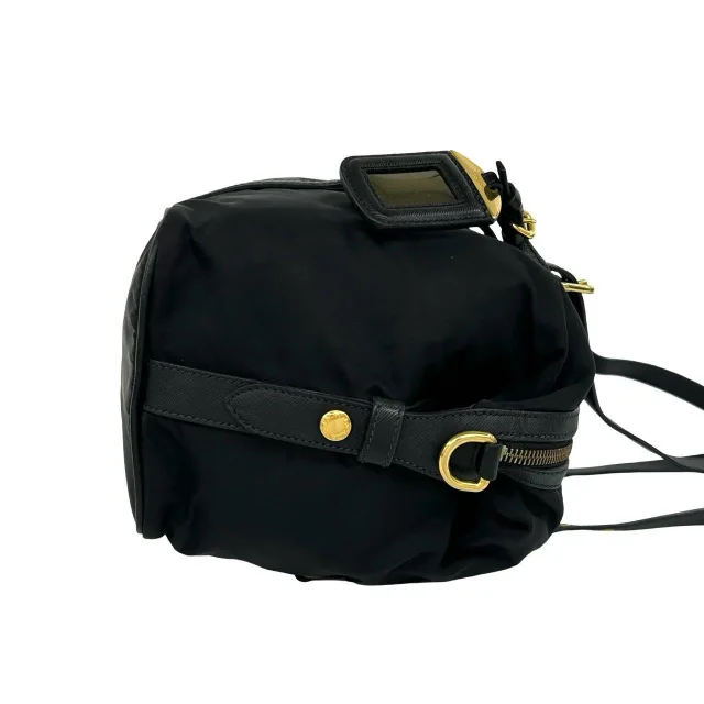 Prada Leather Tote Bag in Black Nylon from LuxUness, photo 6 of 10
