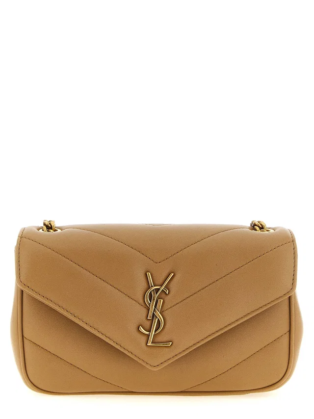 Saint Laurent Loulou Shoulder Bag — Camel in Brown Lambskin from HEWI